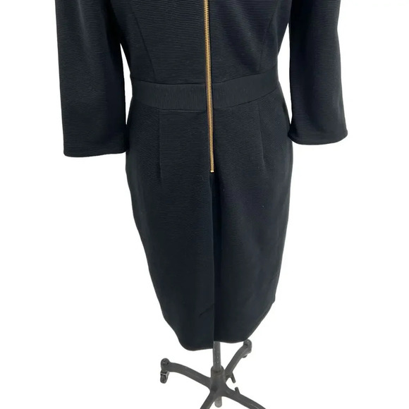 Boden Mia Ottoman Dress in Black Sheath Zip Back Size US 8R - Picture 8 of 11